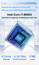New Ultra Slim Laptop Intel Core i7 8650U 15.6" 32GB RAM 2TB SSD Gaming PC Office Study Computer PC Windows 11 Pro
