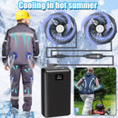 Portable Mobile External Spare Battery 30000mAh or 40000mAh DC Power Bank 5V 12V Vest Cooling Fan Outdoor PowerBank Batteries