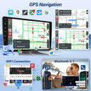 10.1inch IPS Touch Screen Android 12 Car Radio with Bluetooth Car Audio Receivers GPS Navigation WiFi MirrorLink SWC Camera