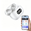 Wireless Earbuds New Real Time Online Headphones with AI Language Translation for Business BT 5.4 TWS Earphone with LED Display