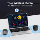 Bluetooth Speaker, Portable Bluetooth Speaker Wireless V5.3 with Loud Stereo Sound, 8H Playtime, RGB Lights, Support TWS/TF Card