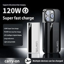 New Power Bank 200000mAh Ultra-large Capacity 120W Super Fast Charge With Digital Display Portable External Battery For phone