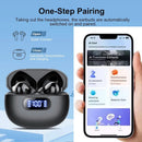 Wireless Earbuds New Real Time Online Headphones with AI Language Translation for Business BT 5.4 TWS Earphone with LED Display