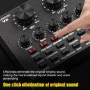 V8 V8S Audio Mixer USB External Headset Microphone Webcast Personal Live Broadcast Sound Card For Phone Computer