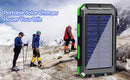 Solar Power Bank 20000mAh Portable Charging Poverbank External Battery Charger Strong Light LDE Light for All Smartphones
