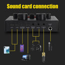 V8 V8S Audio Mixer USB External Headset Microphone Webcast Personal Live Broadcast Sound Card For Phone Computer