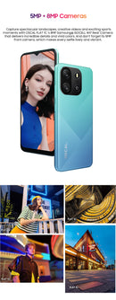 Blackview OSCAL FLAT 1C Mobile Phone Android 13, 2GB 32GB Cheap 6.65'' Smartphone, 4700mAh Battery Cell Phone Face Unlocked, 4G