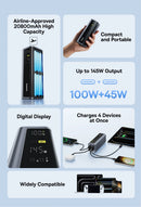 Baseus Power Bank 145W 20800mAh PD 100W Fast Charging  with Smart Digital Display Portable External PowerBank for Laptop Phone