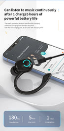 Wireless Bluetooth Earphones HIFI Bass With HD MIC Ear-Hook Earbuds Noise Cancelling Life Waterproof Game Sports Music Headsets