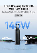 Baseus Power Bank 145W 20800mAh PD 100W Fast Charging  with Smart Digital Display Portable External PowerBank for Laptop Phone