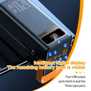 Portable Power Bank 120W 80000mAH Super Fast Charger Large Capacity External Battery Supports Simultaneous Charging of 7 Devices