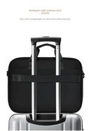 Laptop Bag with Handle & Shoulder Strap, Large Capacity, Premium Texture, Portable Storage Inner Sleeve