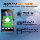 Android 13 portable MP3 player 4G + 64G dual-band WiFi Bluetooth 5.0 2000mAh long battery life streaming videos music Spotify