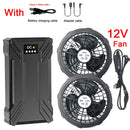 Portable Mobile External Spare Battery 30000mAh or 40000mAh DC Power Bank 5V 12V Vest Cooling Fan Outdoor PowerBank Batteries