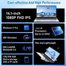ACEKAMAS 14.1" intel Core i9-10980HK laptop 16GB RAM 1/2TB SSD Portable laptops Windows 11 Pro Office Gaming Notebook computer