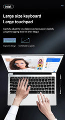 2026 Office Laptop Windows 11 Pro intel i7 8650U Intel Atom A3950 14.1 inch Notebook Computer 12GB RAM 1TB 2TB SSD PC Gaming