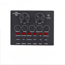 V8 V8S Audio Mixer USB External Headset Microphone Webcast Personal Live Broadcast Sound Card For Phone Computer