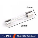 2PCS AC Power Cord Plug Socket Female Male Extension Cable AC-01/02/03/04/05/06 3 Pin Core 10A 250V Pure Copper With Switch Fuse