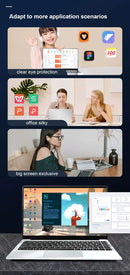 2026 Office Laptop Windows 11 Pro intel i7 8650U Intel Atom A3950 14.1 inch Notebook Computer 12GB RAM 1TB 2TB SSD PC Gaming