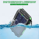 Solar Power Bank 20000mAh Portable Charging Poverbank External Battery Charger Strong Light LDE Light for All Smartphones