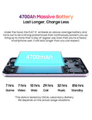 Blackview OSCAL FLAT 1C Mobile Phone Android 13, 2GB 32GB Cheap 6.65'' Smartphone, 4700mAh Battery Cell Phone Face Unlocked, 4G