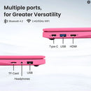 Windows11 Laptop 10.1inch Notebook Computer Learning Laptop Netbook for Kids Men Women (8GB/128GB)