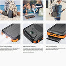 Solar Power Bank 20000mAh Portable Charging Poverbank External Battery Charger Strong Light LDE Light for All Smartphones
