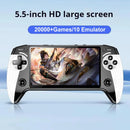 Handheld Game Console 5.5 Inch Screen Retro Gaming Console with 5000+ Games Game Player for Adults A