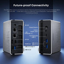 CHUWI UBox Mini PC Ryzen 6600H Processor AMD CPU 16GB RAM 512GB SSD Windows 11 Desktop Computer PC 4K Decording WIFI 6 PC