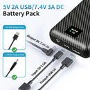 Portable Mobile External Spare Battery 30000mAh or 40000mAh DC Power Bank 5V 12V Vest Cooling Fan Outdoor PowerBank Batteries