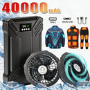 Portable Mobile External Spare Battery 30000mAh or 40000mAh DC Power Bank 5V 12V Vest Cooling Fan Outdoor PowerBank Batteries