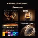 Bluetooth 5.3 HiFi Stereo Speaker Wireless Soundbar Subwoofer with Breathing Light Portable Home Theater Audio