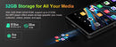 Android 13 32GB/96GB MP3 player with Bluetooth 5.0 and WiFi, Spotify, camera and speakers