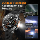 The 2025 new smart watch is equipped with a strong flashlight, supports Bluetooth calls, 1.7-inch HD screen, health monitoring