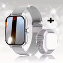 Smart watch with full touch screen, call, message reminder, music control and other functions, compatible with iPhone/android mo